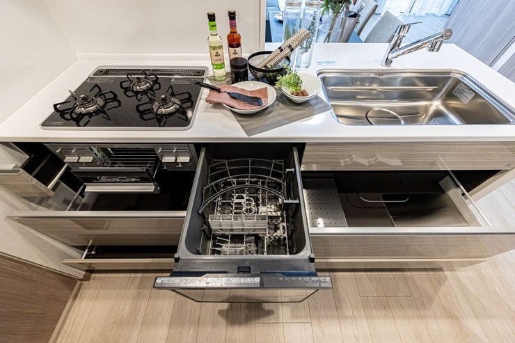 サンクレイドル小岩IIIのキッチンです。食洗器付きです。