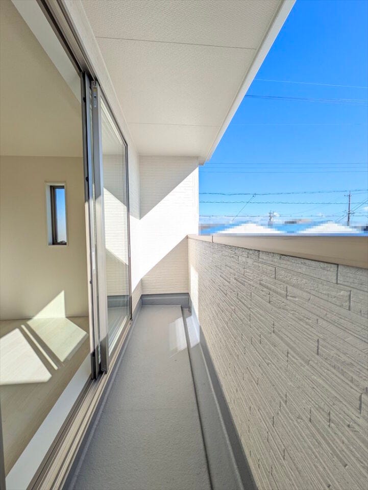 二面バルコニー