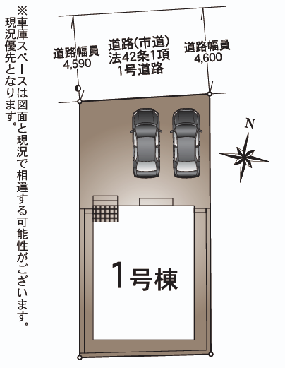 駐車2台可能(車種による)