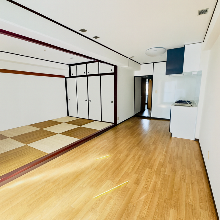 コンパクトで使いやすいLDKの空間★
※家具消しの修正をしております。