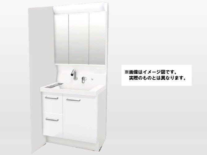 壁付き水栓でお手入れが簡単!衣類のつけ置き洗いや手洗いもストレスなくできるひろびろ洗面ボウル。ミラー裏と洗面台下の収納で、洗面まわりもスッキリ片付きます。