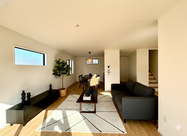 【Living】こちらの画像はAIによる家具イメージです。お部屋の雰囲気を感じてみてください♪