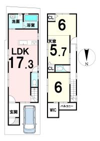 【間取り図】
新築参考プランです♪