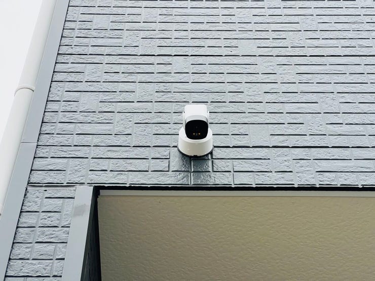 防犯カメラが付いており、安心した暮らしに♪