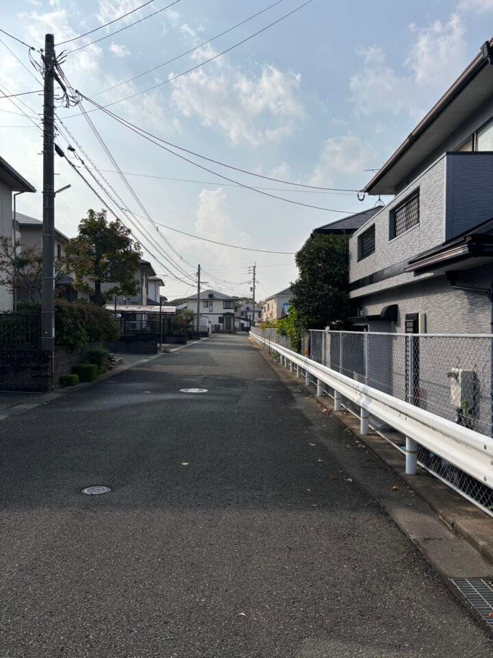 東側道路の様子