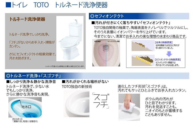 汚れが付きにくく落ちやすいトイレです。フチがなくお掃除も楽になります。(中央市西花輪 新築建売戸建)