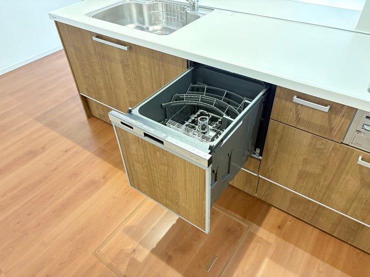 時短・節水に役立つ食洗機が標準装備!