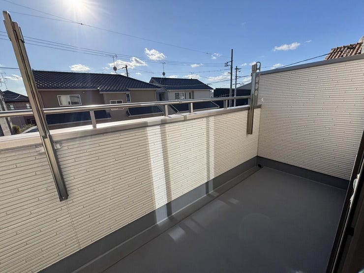 開放感のあるバルコニー