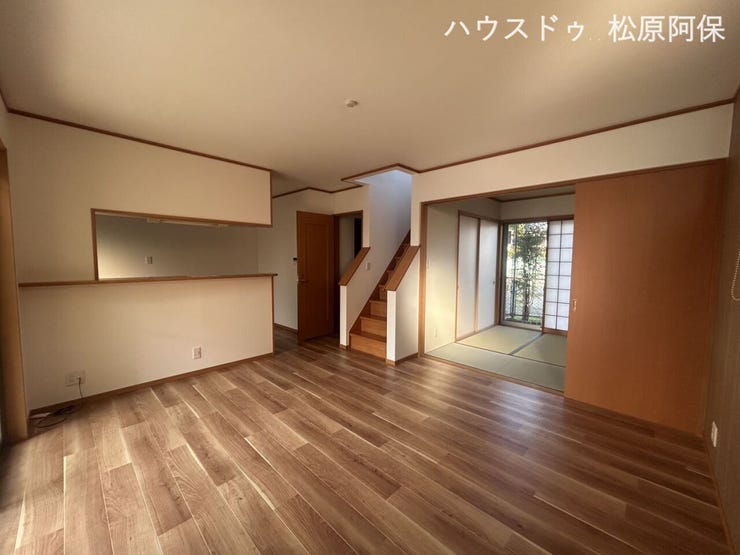 和室と隣接したLDK