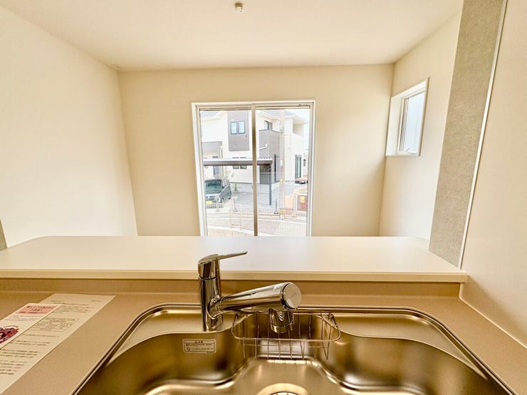 料理をしながら家族の顔が見れる安心感♪