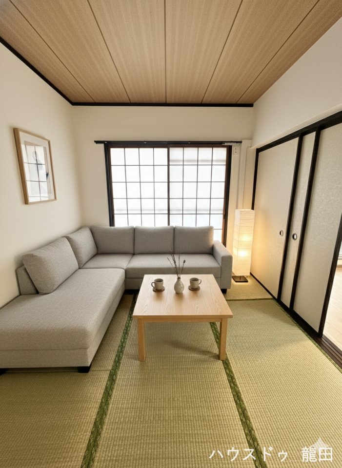 ■□■和室■□■
和の空間でくつろぎの時間を。
※家具を入れたイメージ写真です