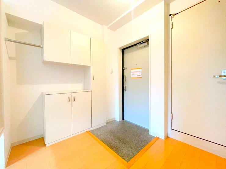 動線がスムーズなウォークスルータイプの玄関収納。