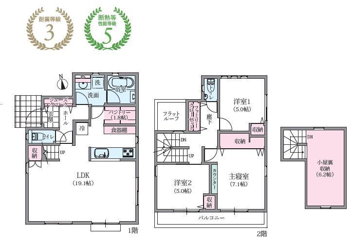 【建物プラン例(間取り図)】