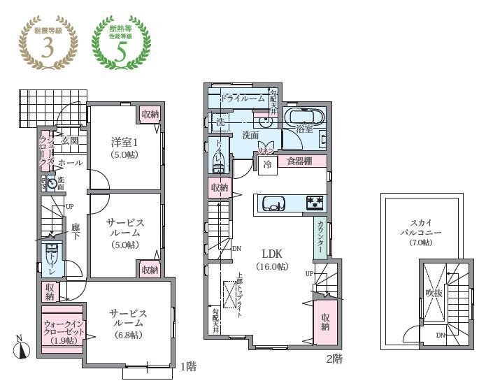 【建物プラン例(間取り図)】