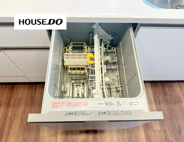 食洗機付キッチンで、家事時間が10分短縮できます◎