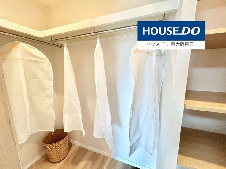 6.4帖の寝室のウォークインクローゼット