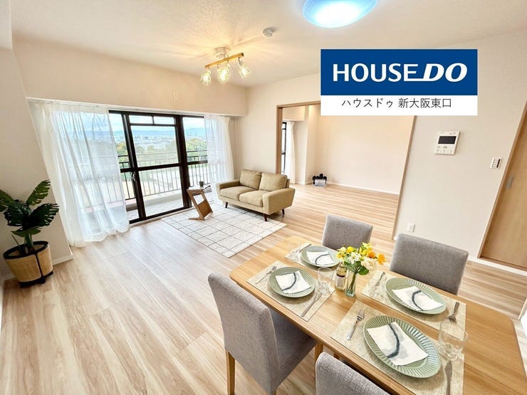 【外観】
東向きのバルコニーがあり、奥は7.1帖の洋室がある
16.4帖のLDKです。