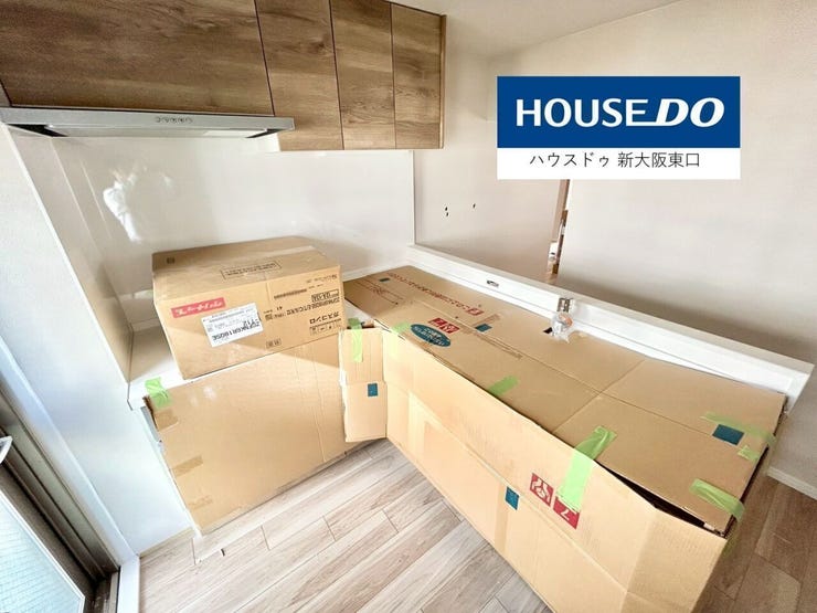 L字の対面型システムキッチン
(リフォーム中)