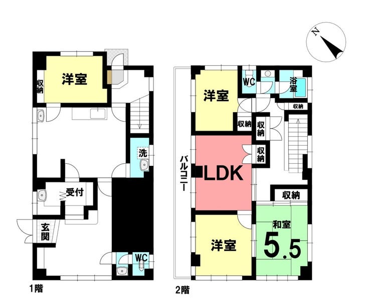 前面建物 間取り図