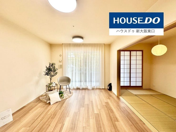 天井が高く開放的な間取りです。