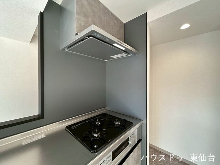 ガスキッチンなので、本格的な料理も楽しめそうです!