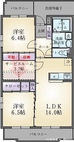 ソレイユノーブル間取り図