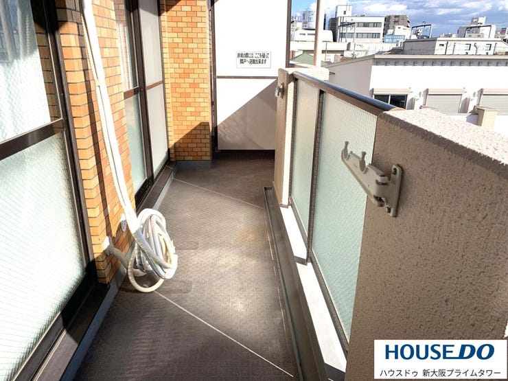 南面のバルコニーは日当たりも通風も良好♪