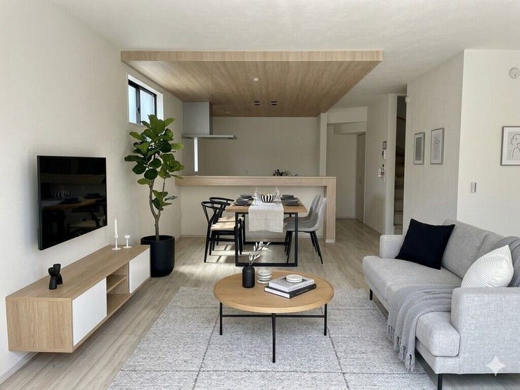 【Living】こちらの画像はAIによる家具イメージです。お部屋の雰囲気を感じてみてください♪