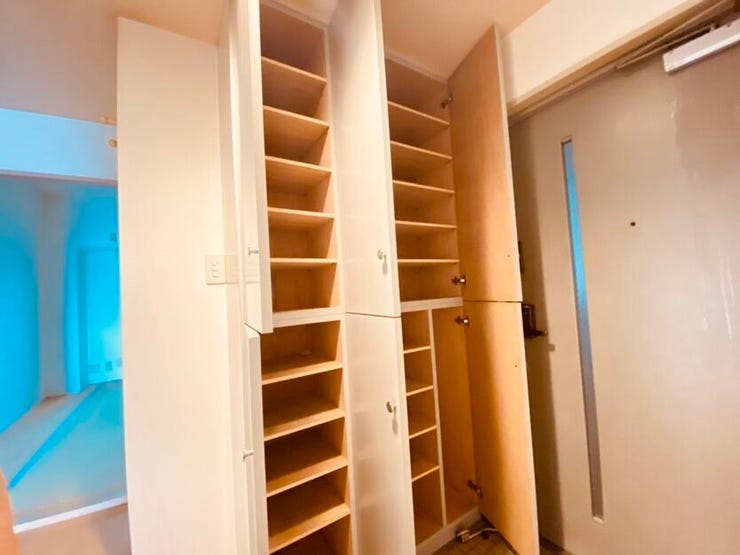 大きなシューズボックスで靴の整理整頓も楽々♪