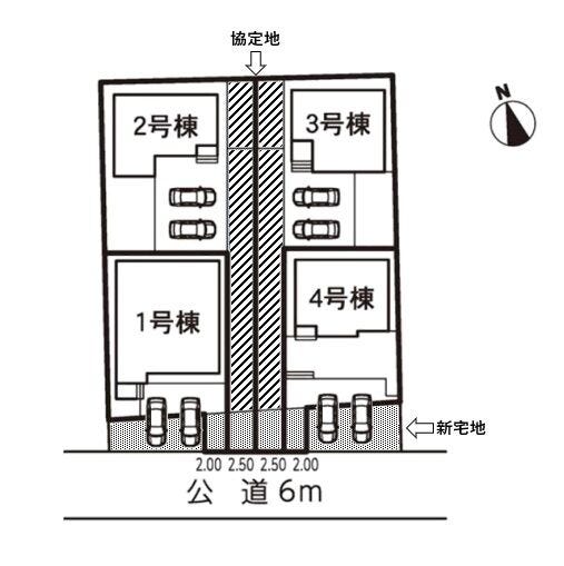 土地面積は敷地面積161.81㎡+新宅地部分25.63㎡となります。