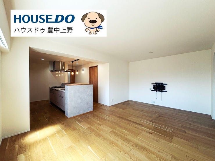 約16.8帖のLDK!室内リフォーム済みの為、綺麗でオシャレなお住まいです!15帖以上の広さが確保されているため、ゆとりある空間です♪