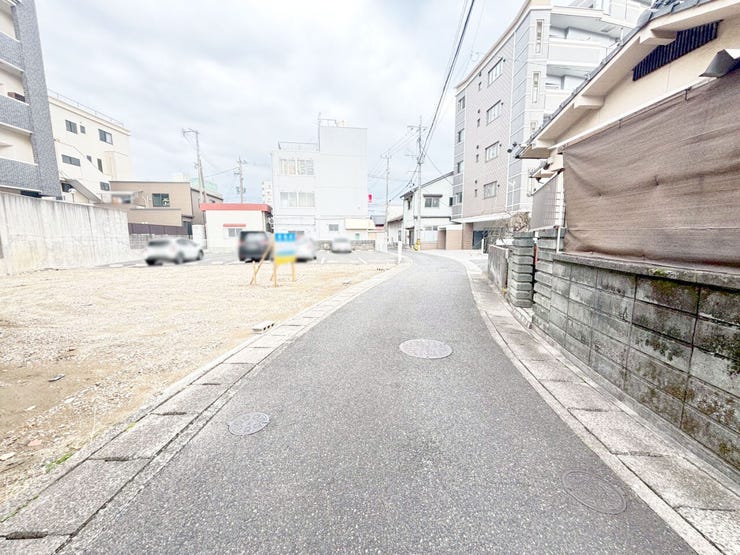 ◆苅田町京町売土地◆建築条件なし◆更地渡し◆小学校まで徒歩8分◆プロパンガス◆上水道◆下水道