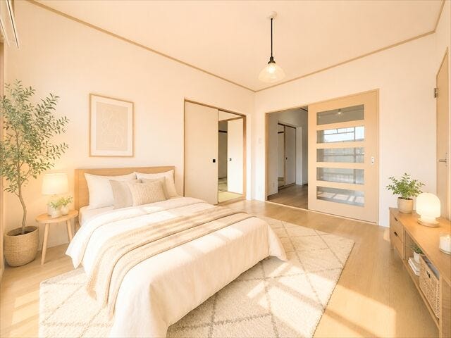 リビングとつながるお部屋は、
お客さまが遊びに来た時にも使えますし、
ちょっと疲れた時にお昼寝できるのもうれしいですね。