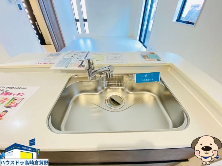 大きくて使いやすいシンクで、溜まりがちな洗い物もすぐにピカピカ!