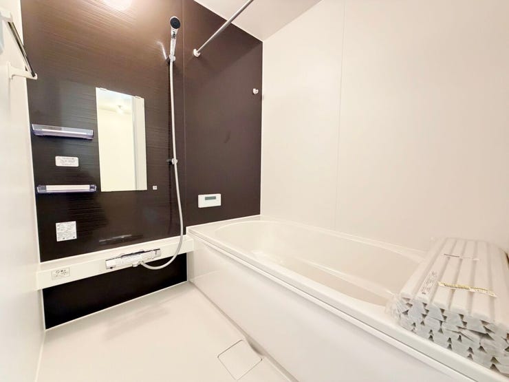 ◎浴室:2号棟(12/5撮影)
お子様と入ってものびのびと使えて親子のコミュニケーションもとれる1坪タイプの広々浴室!