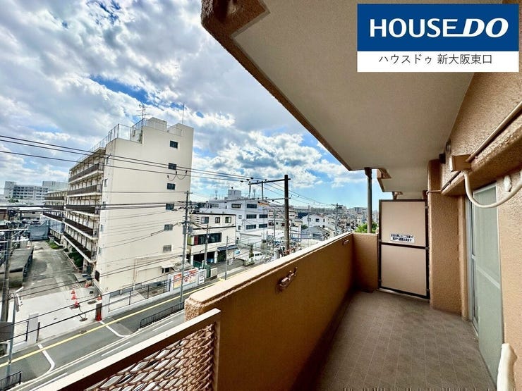 南東向きバルコニー