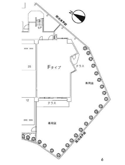 〈専用庭〉
公園並みの広いお庭、その面積44.56坪!
子どもが思いっきり走り回れます!