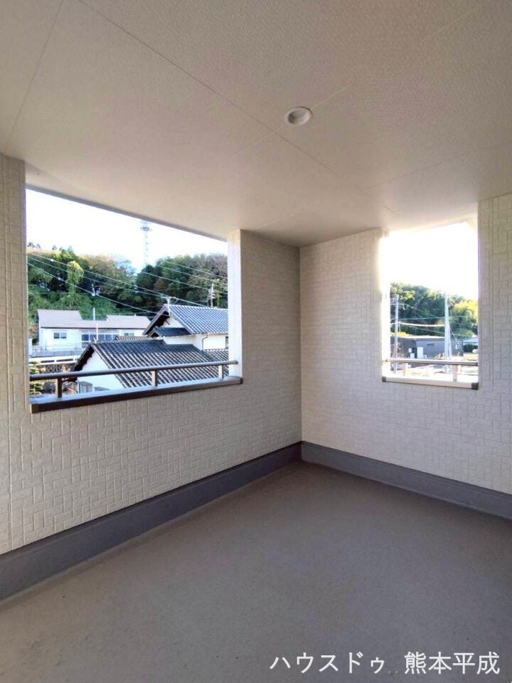 インナーバルコニーで少しの雨なら濡れません