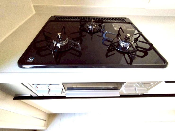 3口コンロで時短料理が可能