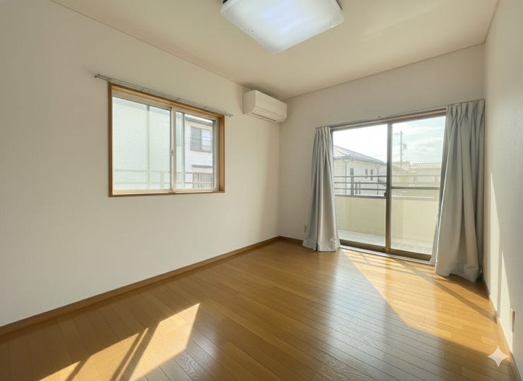 *南東側6帖洋室*
※家具削除加工を行っており、写真はイメージです※