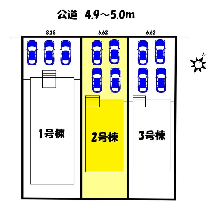 【区画図】
【区画図】2号棟