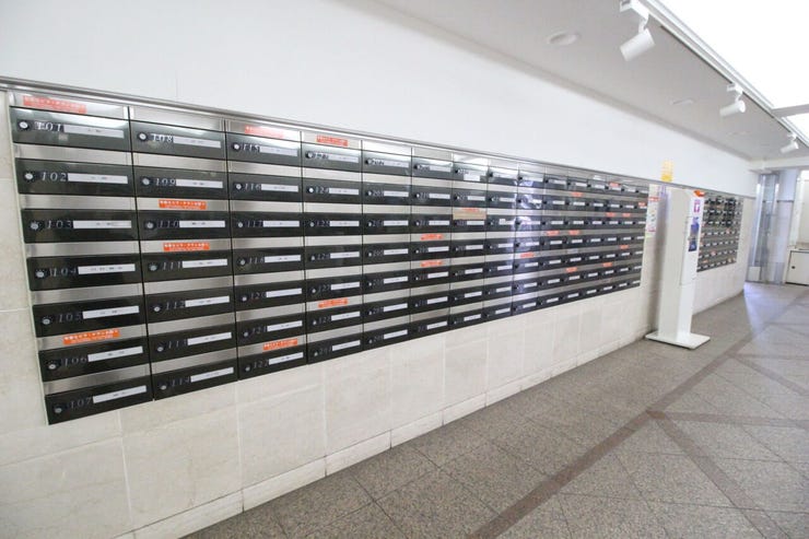 郵便物を受け取るための郵便受けも、きちんと管理されています。