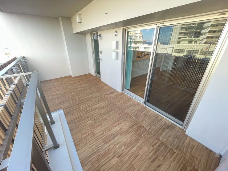 広々としたバルコニー