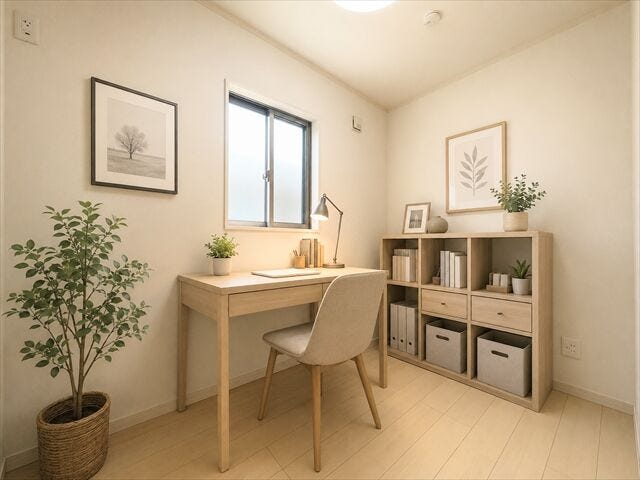 ※画像はイメージです。実際の写真に家具や調度品をCG合成したものです。(家具等は販売に含まれておりません)
お子様のお部屋や書斎にも使える洋室。
家族構成に合わせて柔軟に活用できます。