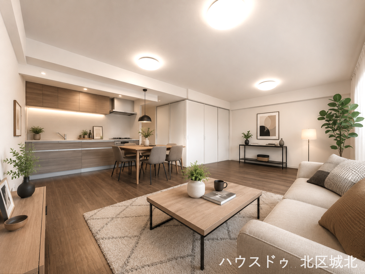 ※画像はイメージです。
実際の写真に家具や調度品をCG合成したものです。
(家具等は販売に含まれておりません)