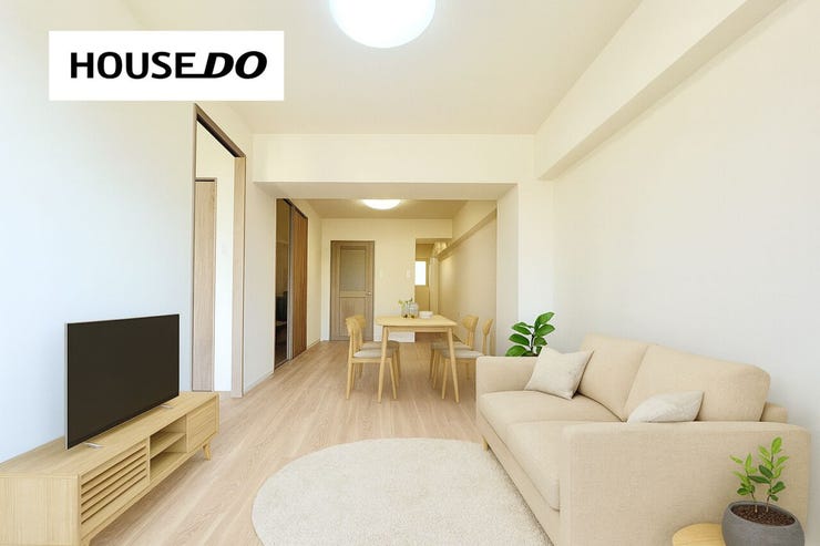 【リビング】
リフォームでナチュラルな内観に♪家具選びが楽しくなりますね!
※AIでインテリアを配置したイメージ図です