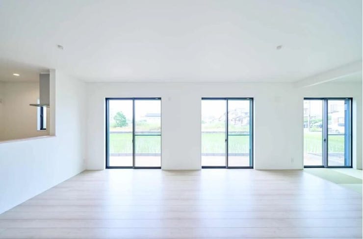 家族がみんなが集まってもゆったり寛げるリビングです。