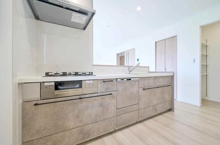 機能面や使いやすさを備えたシステムキッチンで原水・シャワー・浄水をひとつの水栓でスムーズに切り替えられ、とても便利な浄水器がついており、食器洗浄乾燥機が標準装備されております。