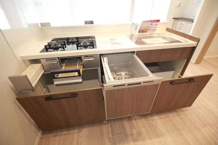 広々とした作業スペースがあり、お料理がはかどりそうなキッチン。