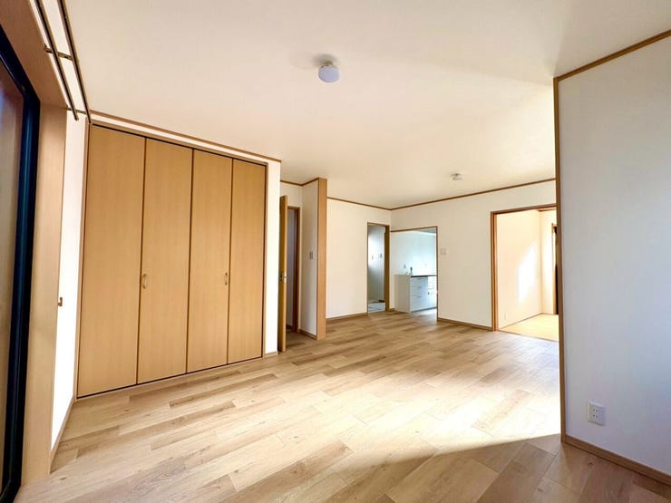 こちらリビングに大きなクローゼットありなのできとても便利です